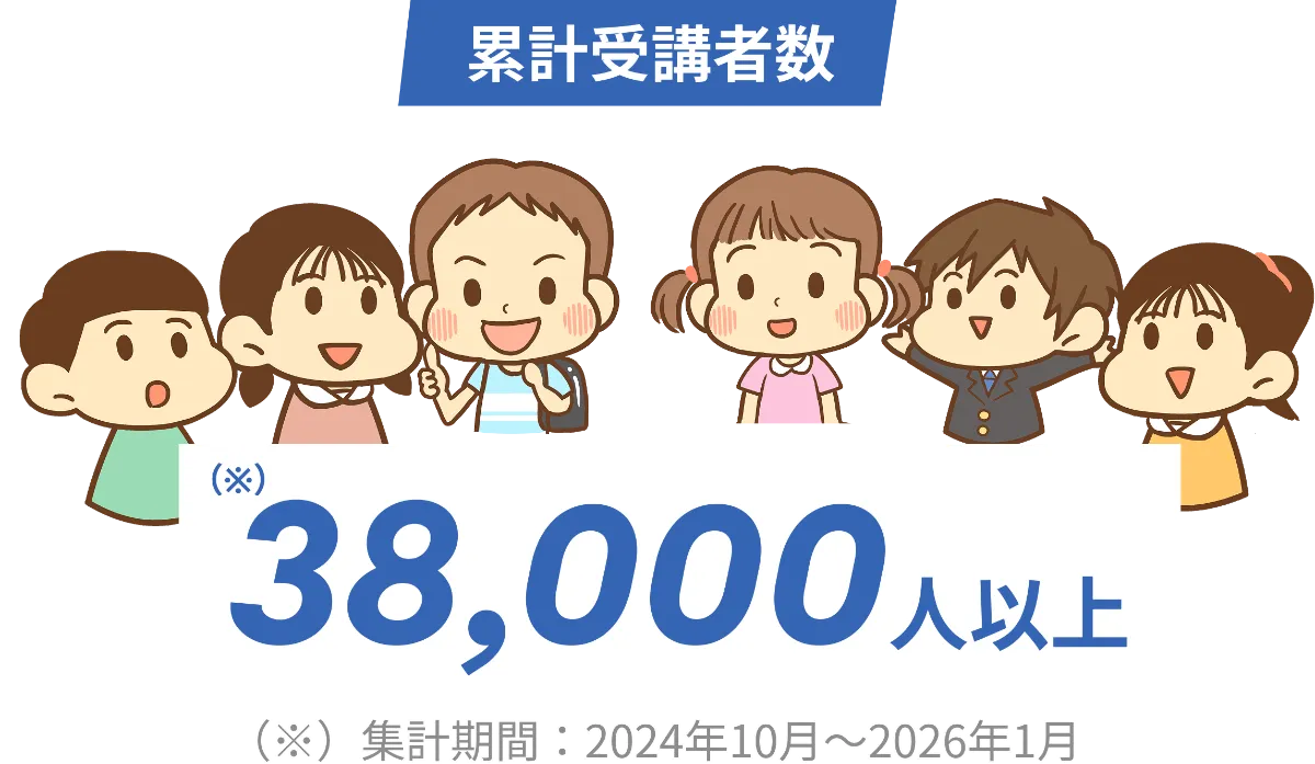 累計受講者数20,000人以上